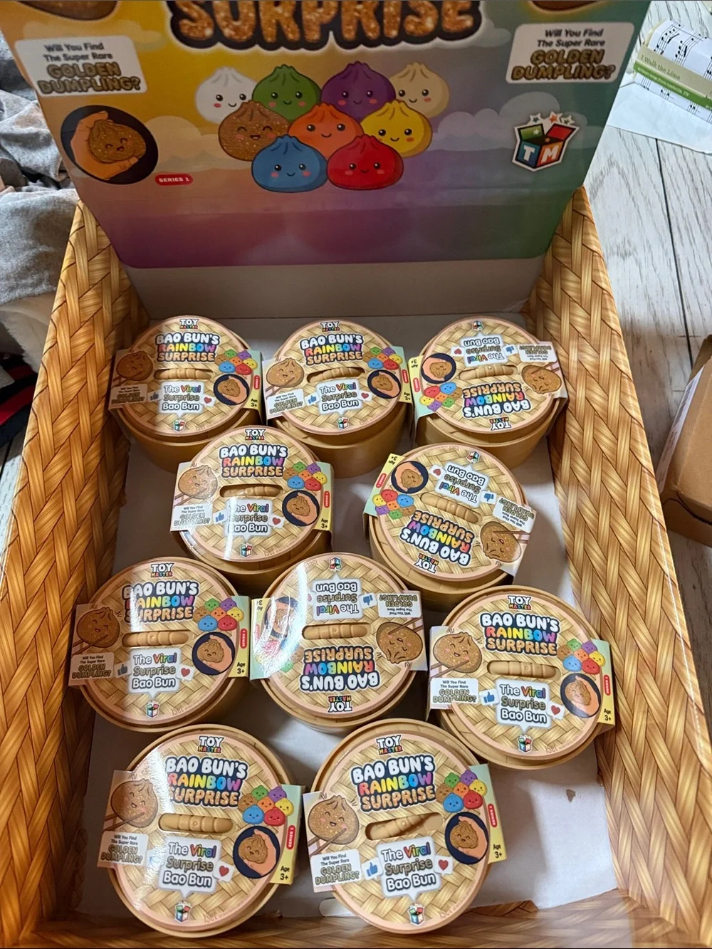 The viralRMS dumplings from ticktock still sealed the glitter one is still there